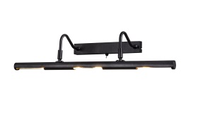 D0637  Abacus Wall/Picture Light 60cm Switched 4 Light Satin Black